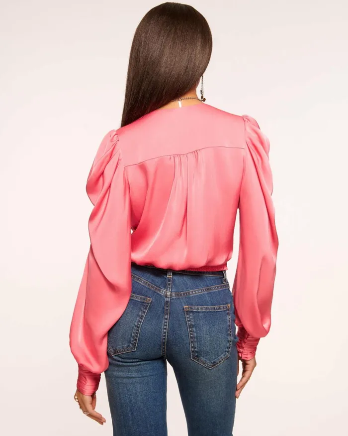 Women Pauline Puff Sleeve Blouse Black Ramy Brook Tops Women Pauline Puff Sleeve Blouse Black Ramy Brook Tops