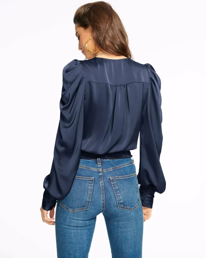Women Pauline Puff Sleeve Blouse Black Ramy Brook Tops Women Pauline Puff Sleeve Blouse Black Ramy Brook Tops