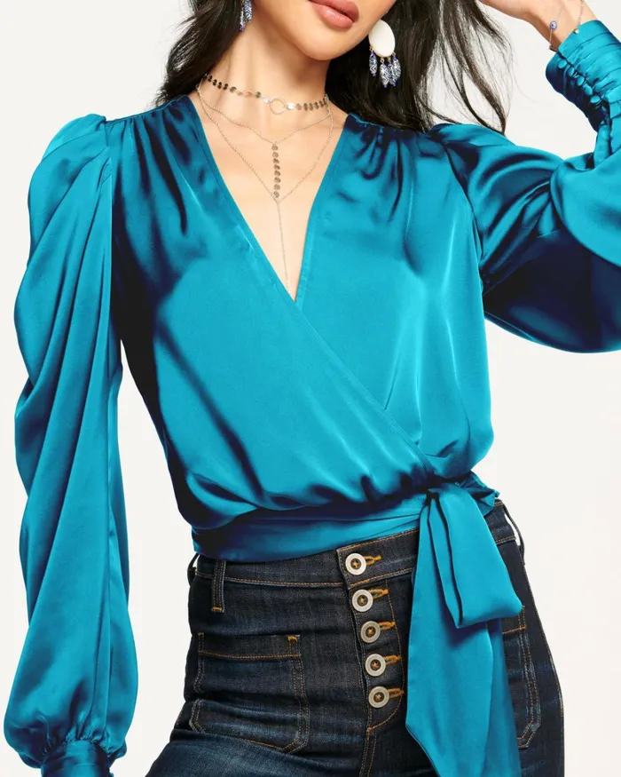 Women Pauline Puff Sleeve Blouse Black Ramy Brook Tops Women Pauline Puff Sleeve Blouse Black Ramy Brook Tops