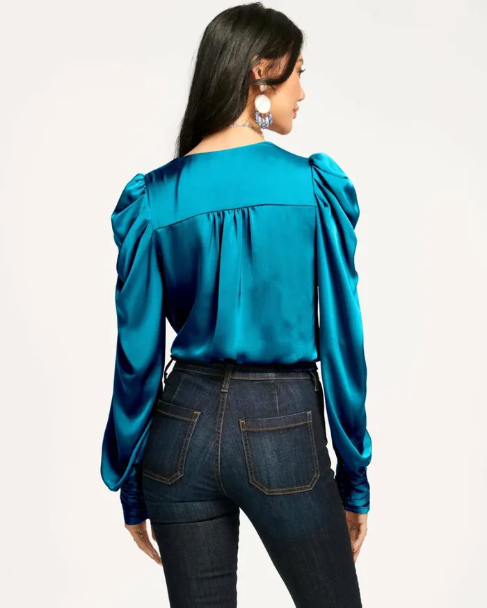 Women Pauline Puff Sleeve Blouse Black Ramy Brook Tops Women Pauline Puff Sleeve Blouse Black Ramy Brook Tops