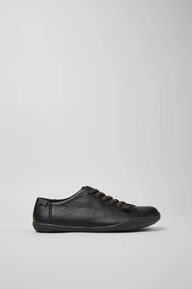Women Peu Black Leather Shoe Camper Casual Shoes Women Peu Black Leather Shoe Camper Casual Shoes
