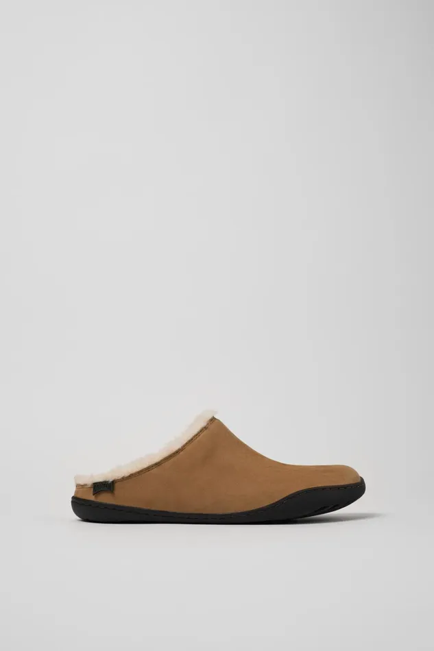 Women Peu Brown Nubuck Clogs Camper Casual Shoes Women Peu Brown Nubuck Clogs Camper Casual Shoes
