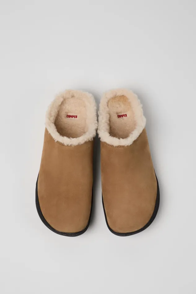 Women Peu Brown Nubuck Clogs Camper Casual Shoes Women Peu Brown Nubuck Clogs Camper Casual Shoes