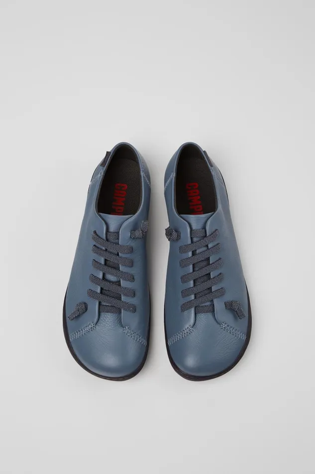Women Peu Gray Leather Shoes Camper Casual Shoes Women Peu Gray Leather Shoes Camper Casual Shoes