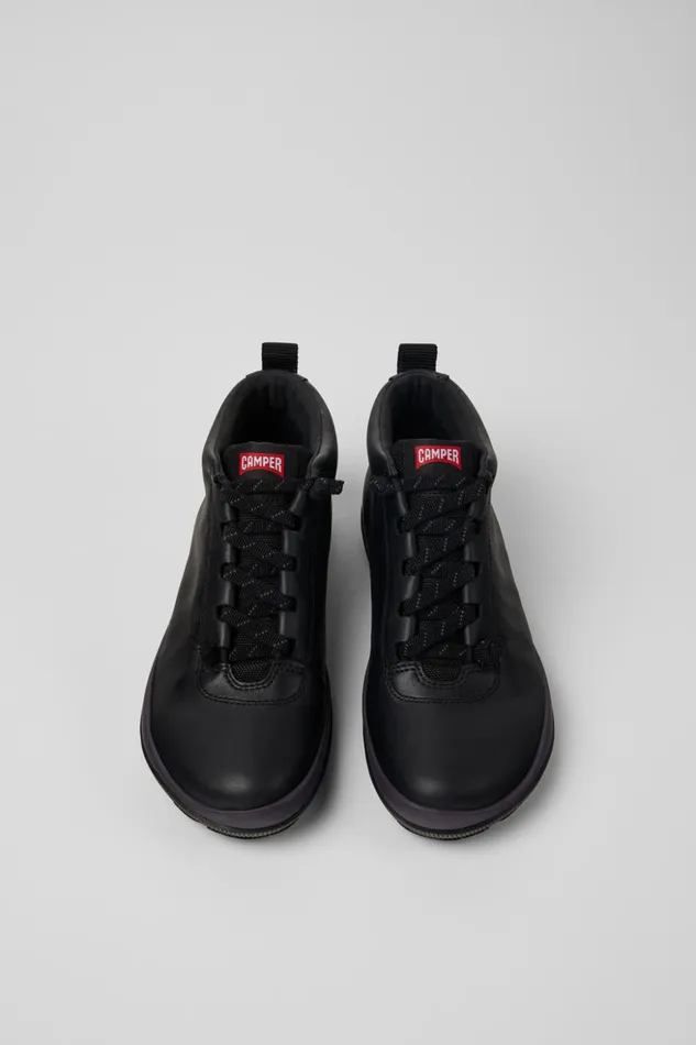 Women Peu Pista GORETEX Black Leather And Textile Ankle Boots Camper Ankle Boots Women Peu Pista GORETEX Black Leather And Textile Ankle Boots Camper Ankle Boots