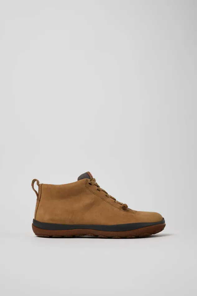 Women Peu Pista GORETEX Brown Nubuck And Textile Ankle Boots Camper Ankle Boots Women Peu Pista GORETEX Brown Nubuck And Textile Ankle Boots Camper Ankle Boots