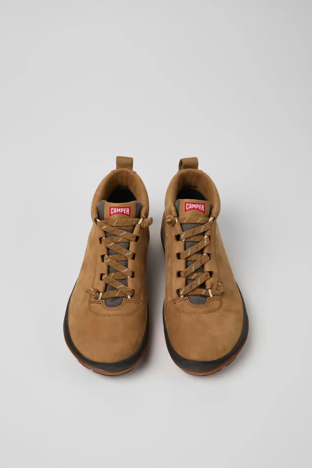 Women Peu Pista GORETEX Brown Nubuck And Textile Ankle Boots Camper Ankle Boots Women Peu Pista GORETEX Brown Nubuck And Textile Ankle Boots Camper Ankle Boots