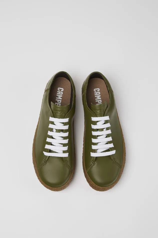 Women Peu Terreno Green Leather Sneaker Camper Sneakers Women Peu Terreno Green Leather Sneaker Camper Sneakers