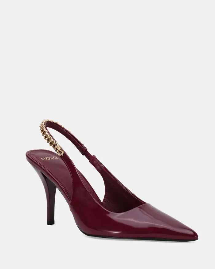Women Pumps NOVO Shoes ZATHY WINE PATENT Pumps