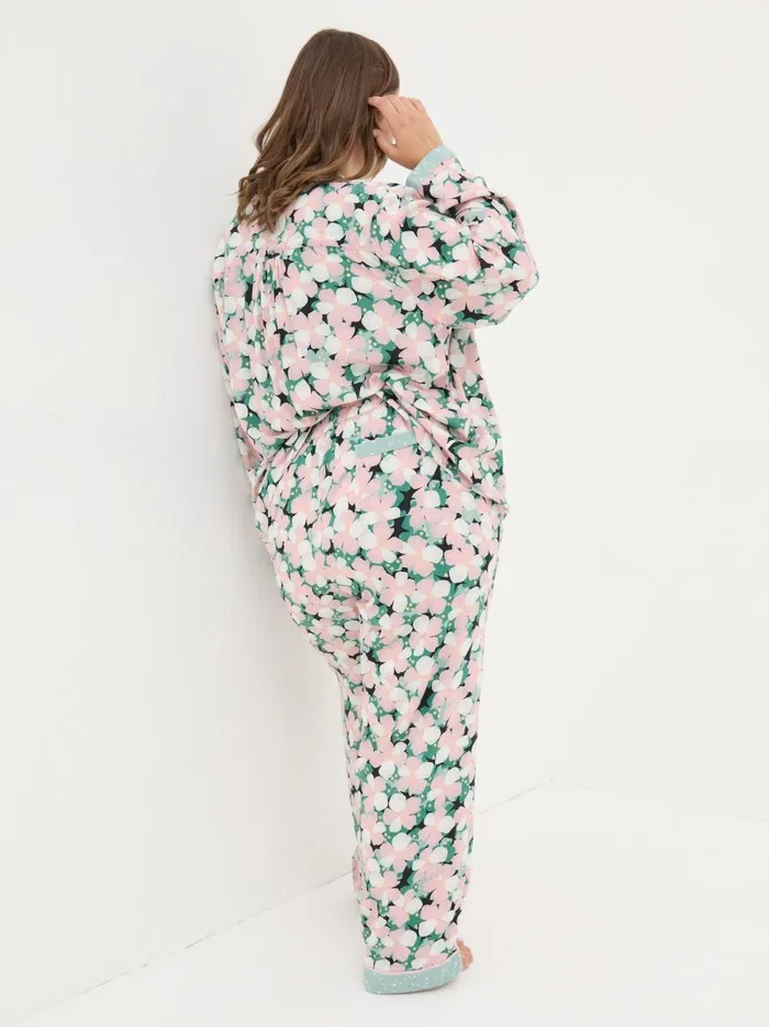 Women Pyjamas and Nightwear Fat Face Pink Large Floral Set Women Pyjamas and Nightwear Fat Face Pink Large Floral Set