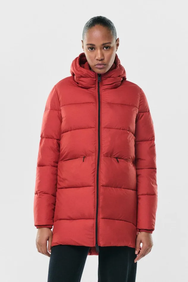 Women Red Marangu Coat Ecoalf Coats And Jackets