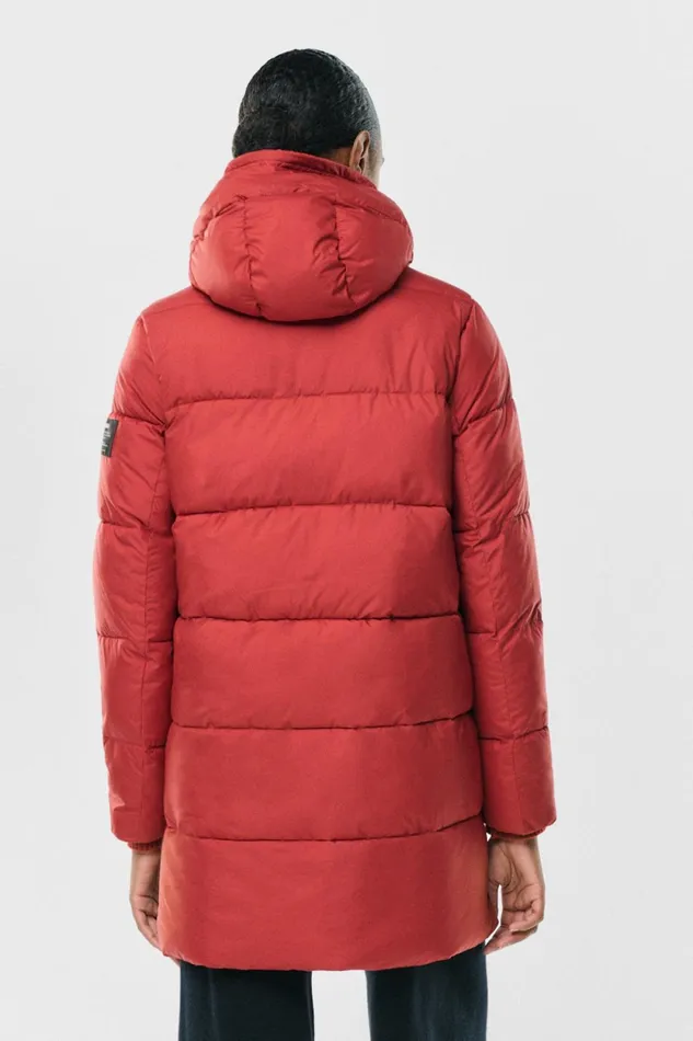 Women Red Marangu Coat Ecoalf Coats And Jackets
