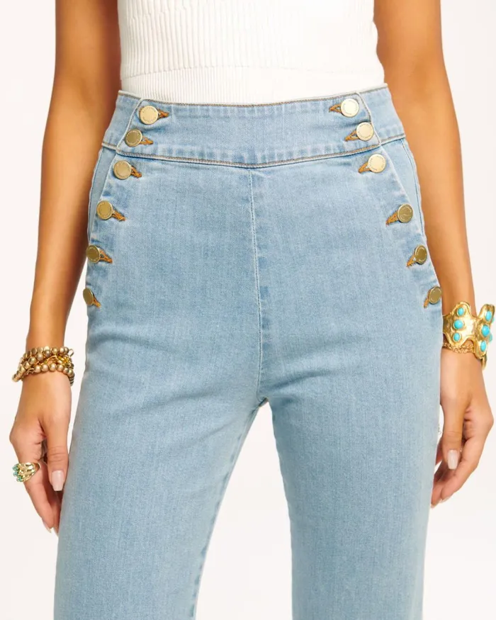 Women Romee High Waisted Flare Jean Light Bleach Ramy Brook Denim Women Romee High Waisted Flare Jean Light Bleach Ramy Brook Denim