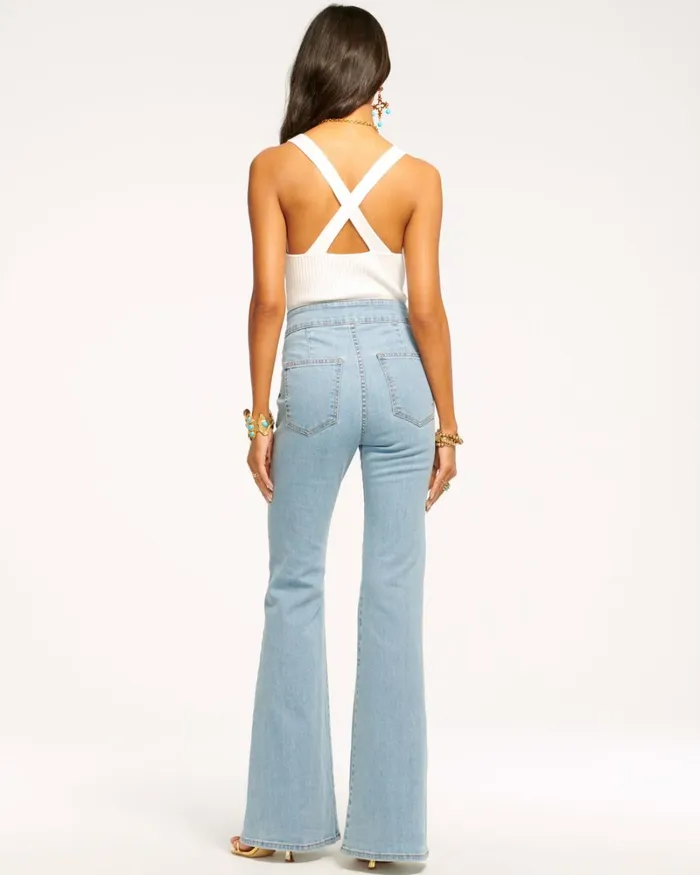 Women Romee High Waisted Flare Jean Light Bleach Ramy Brook Denim Women Romee High Waisted Flare Jean Light Bleach Ramy Brook Denim