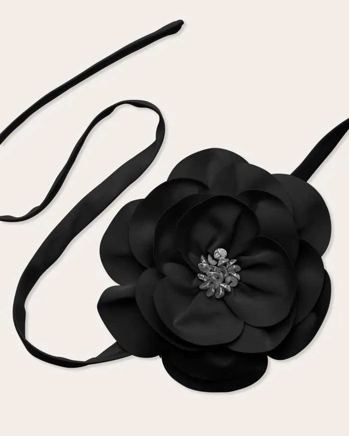 Women Rose Convertible Belt Necklace Electric Pink Ramy Brook Belts