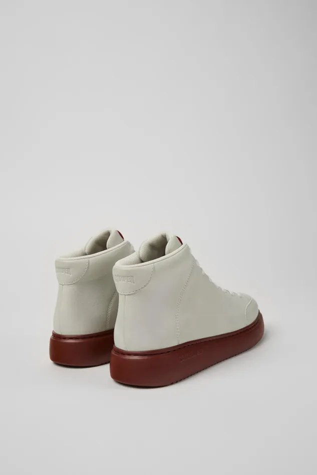 Women Runner K21 White Nondyed Leather Sneakers Camper Ankle Boots Women Runner K21 White Nondyed Leather Sneakers Camper Ankle Boots