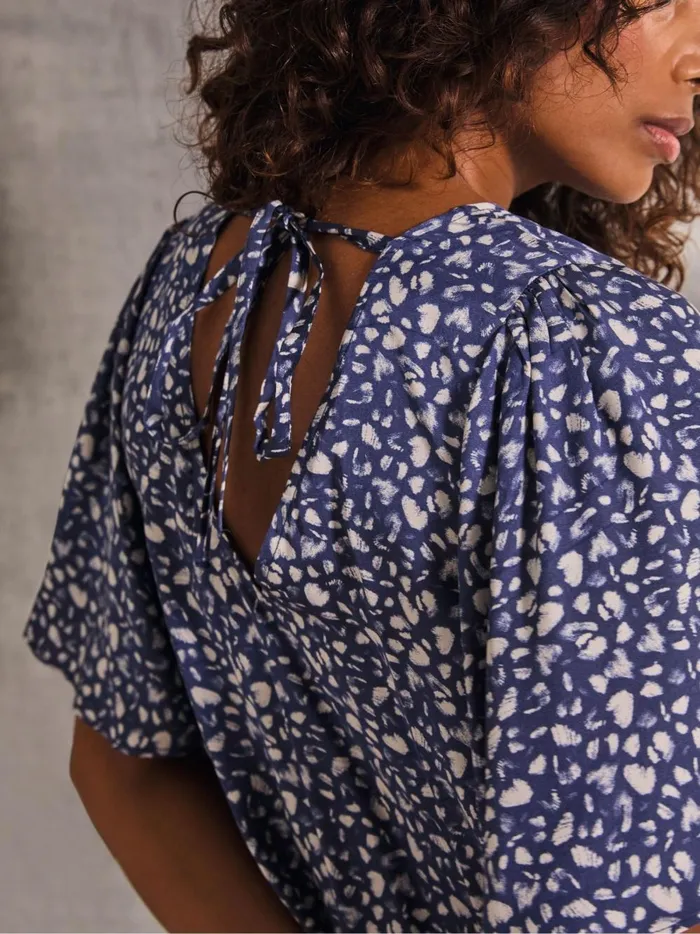 Women Shirts and Blouses Fat Face Alba Blue Mark Make Top