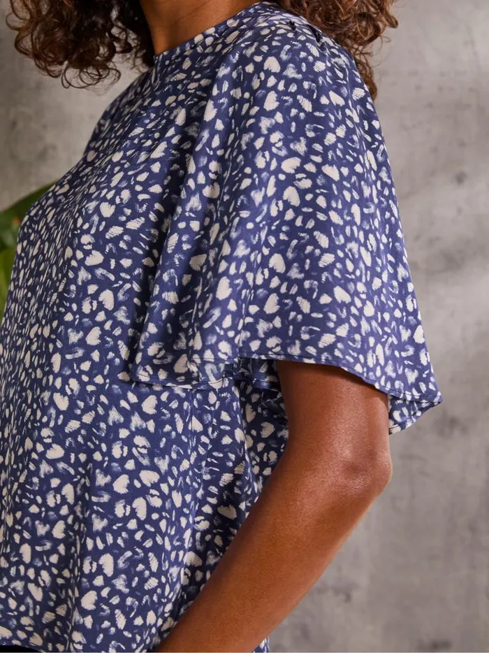 Women Shirts and Blouses Fat Face Alba Blue Mark Make Top