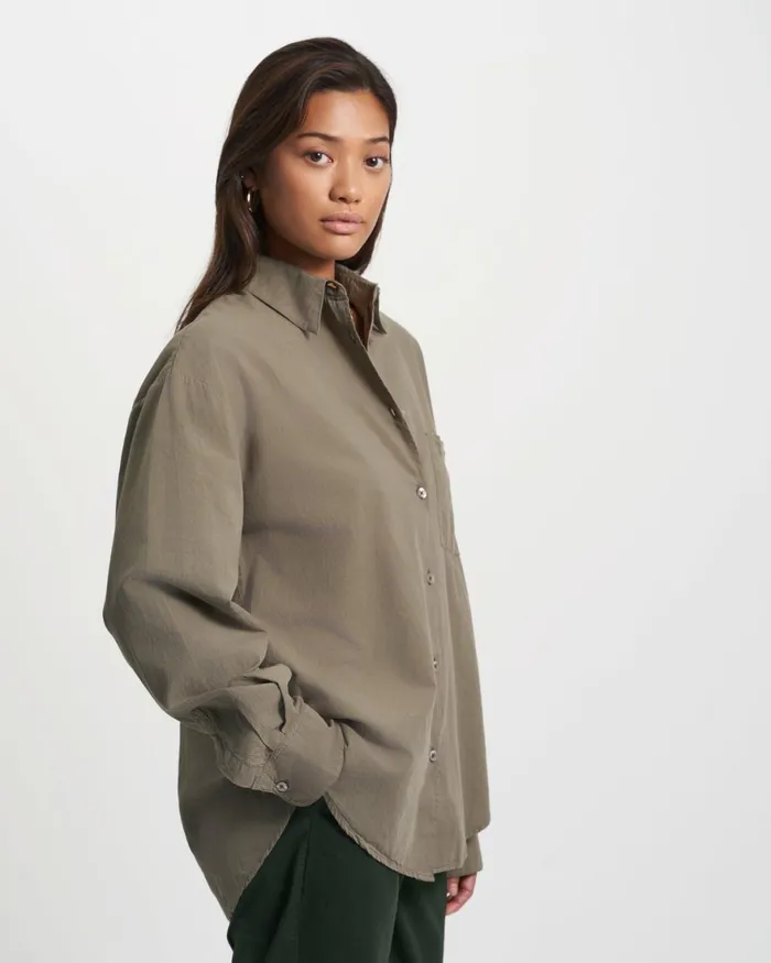 Women Shirts Colorful Standard Organic Oversized Shirt Teal Blue