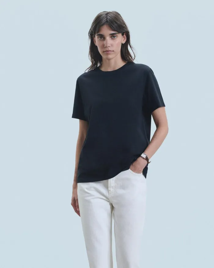 Women Shirts TShirts and Tops From Future Crewneck Short Sleeve TShirt Black