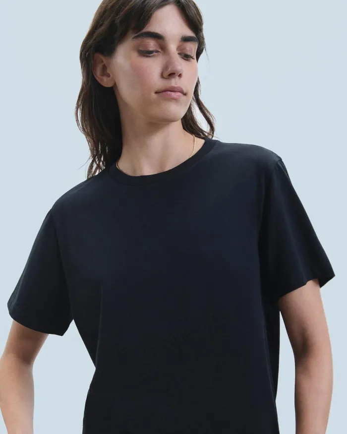 Women Shirts TShirts and Tops From Future Crewneck Short Sleeve TShirt Black