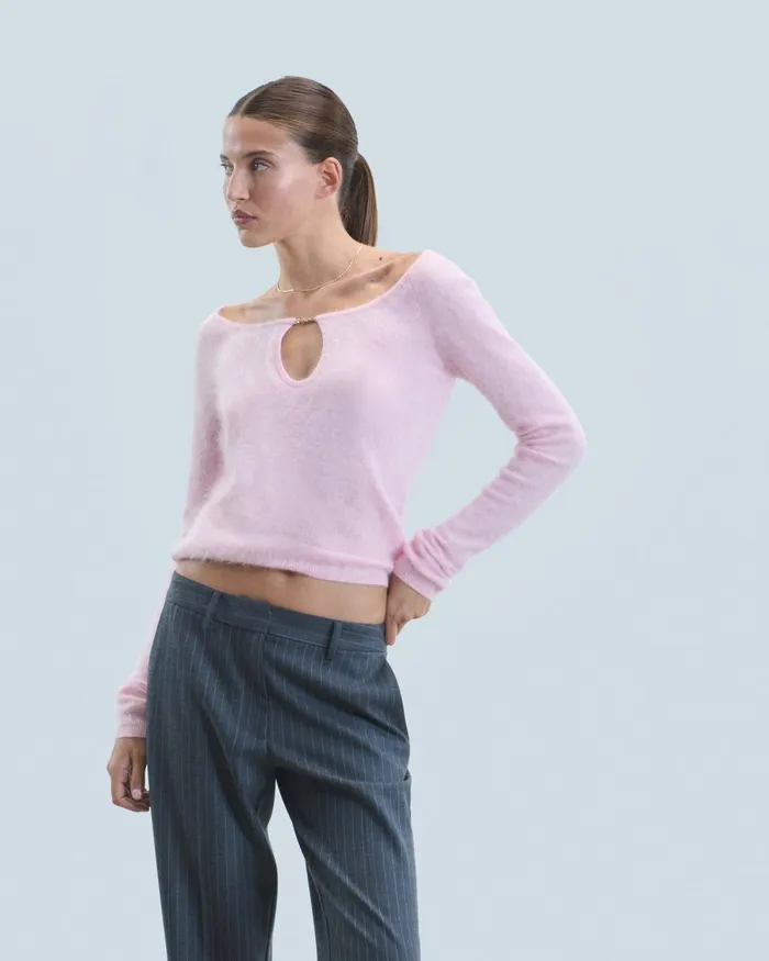 Women Shirts TShirts and Tops From Future Long Sleeve Brushed Cashmere Top Fairy Pink Women Shirts TShirts and Tops From Future Long Sleeve Brushed Cashmere Top Fairy Pink