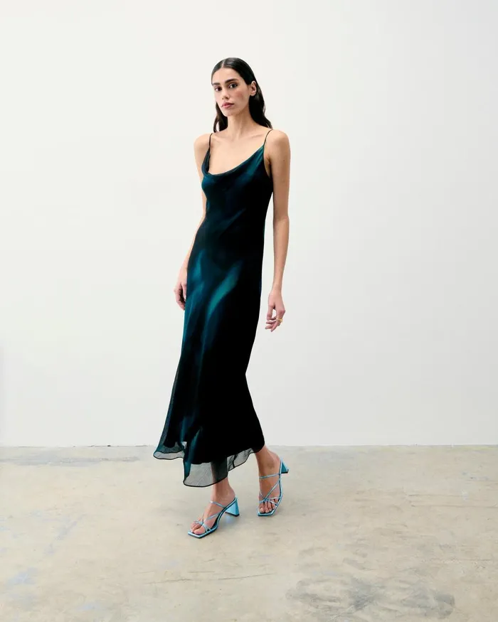 Women Shirts TShirts and Tops From Future Long Strap Dress Utopic Black