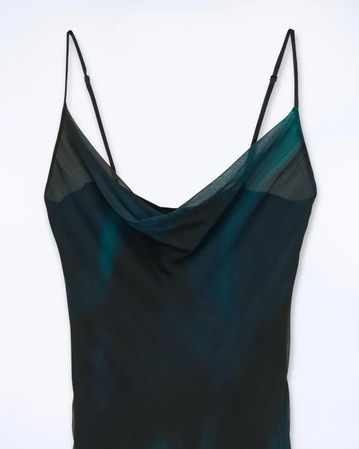 Women Shirts TShirts and Tops From Future Long Strap Dress Utopic Black