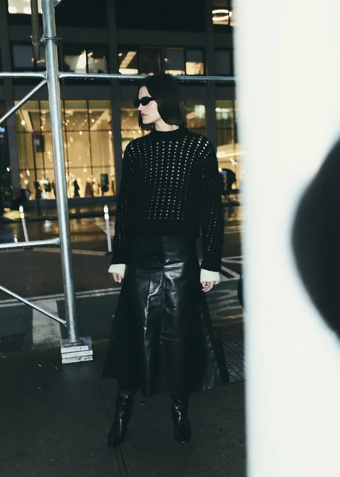 Women Shorts and Skirts Citizens Of Humanity Cassia Leather Skirt In Black