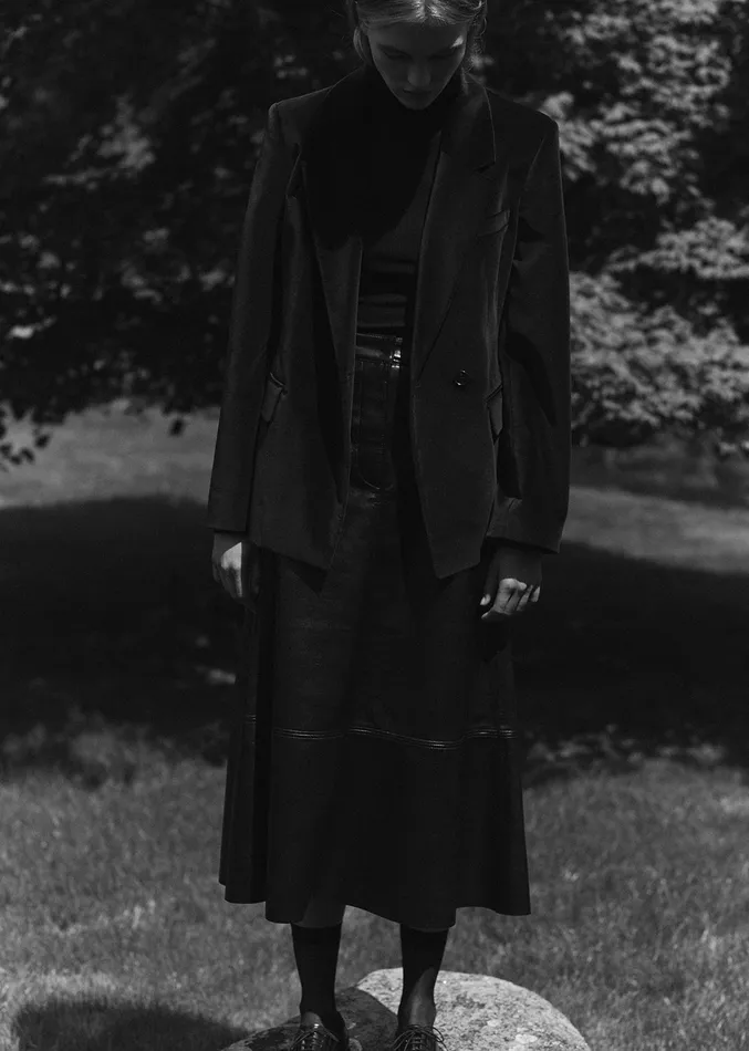 Women Shorts and Skirts Citizens Of Humanity Cassia Leather Skirt In Black
