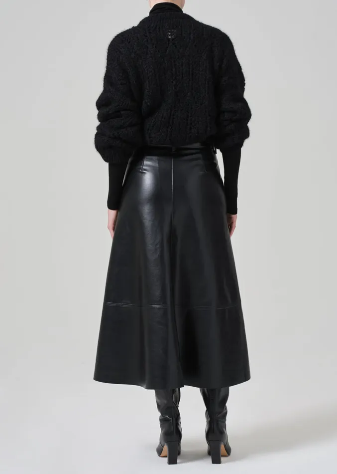 Women Shorts and Skirts Citizens Of Humanity Cassia Leather Skirt In Black