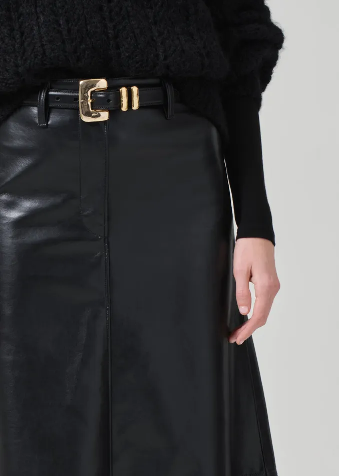 Women Shorts and Skirts Citizens Of Humanity Cassia Leather Skirt In Black