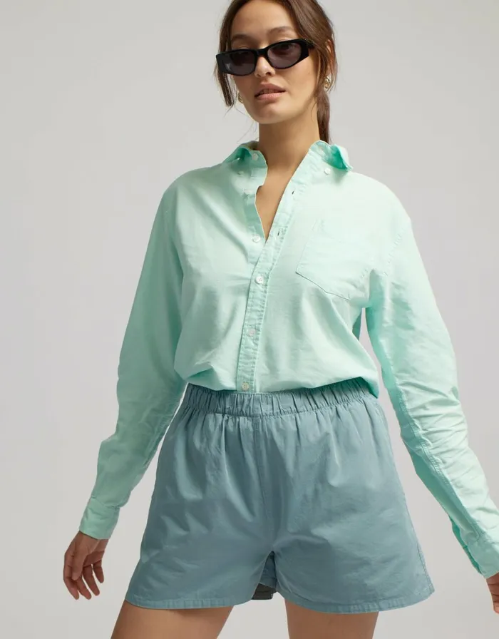Women Shorts Colorful Standard Women Organic Twill Shorts Dusty Olive