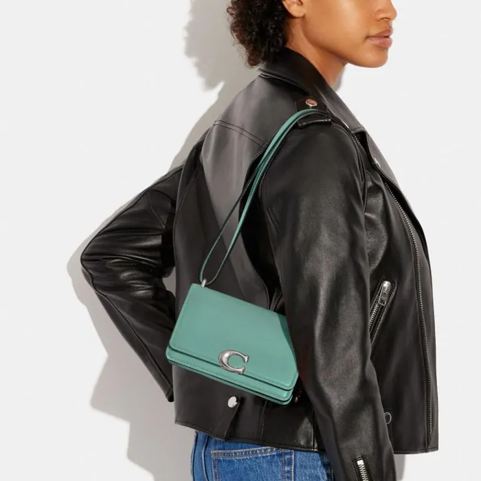 Women Shoulder Bags and Hobos Coach Bandit Crossbody Silverfaded Blue