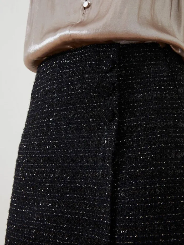 Women Skirts Fat Face Black Lily Metallic Skirt