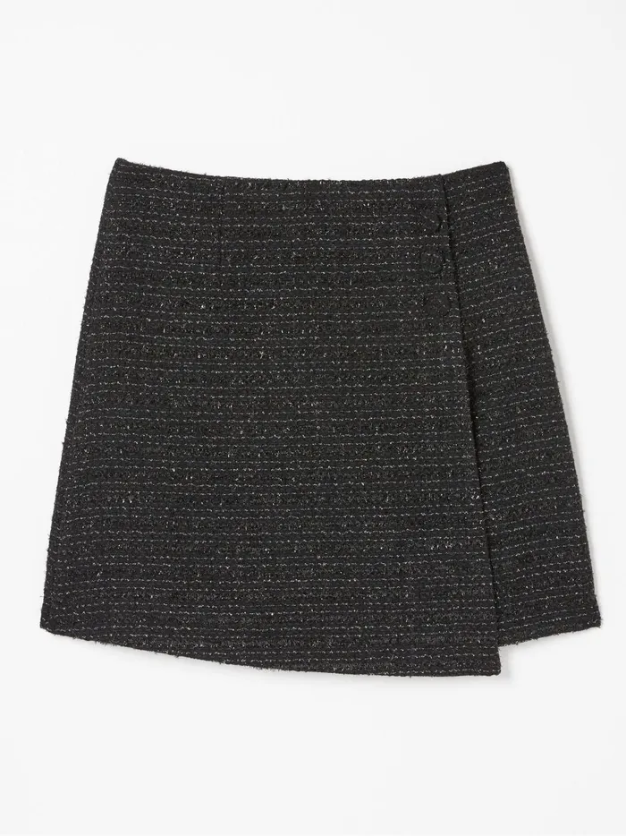 Women Skirts Fat Face Black Lily Metallic Skirt