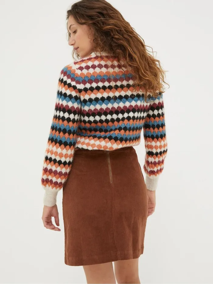 Women Skirts Fat Face Brown Eliza Cord Skirt