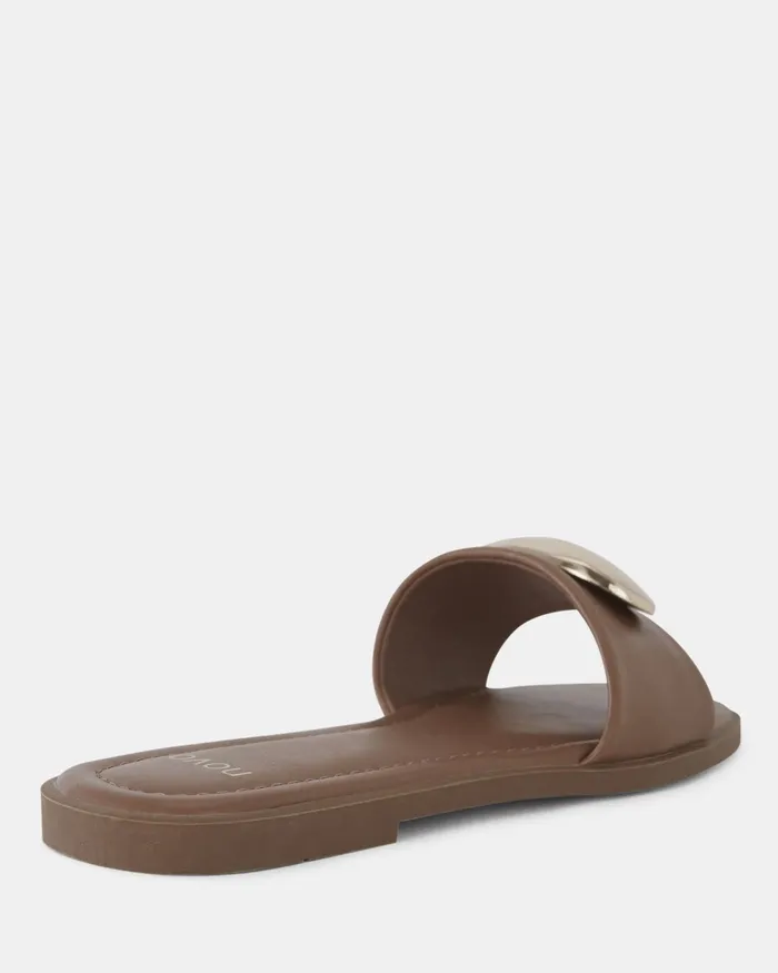 Women Slides NOVO Shoes SIERA CARAMEL Sandals