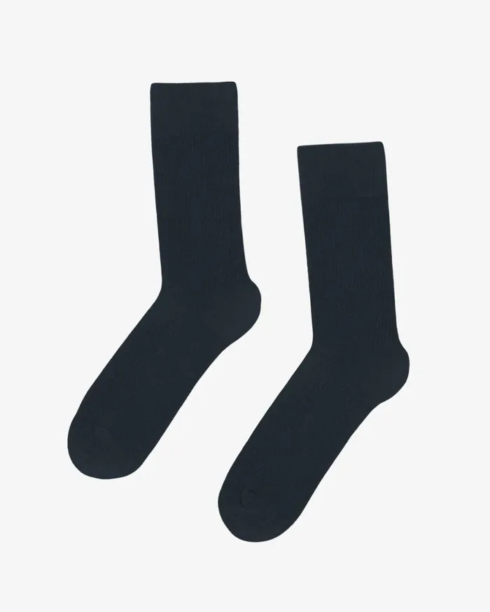 Women Socks Colorful Standard Women Classic Organic Sock Navy Blue