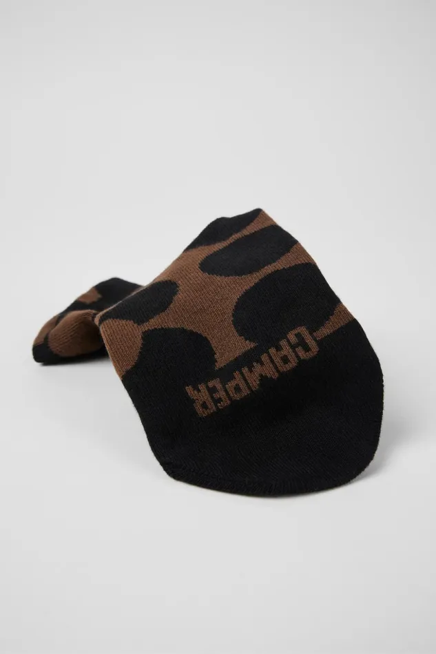 Women Sox Socks Brown And Black Socks Camper Socks Women Sox Socks Brown And Black Socks Camper Socks