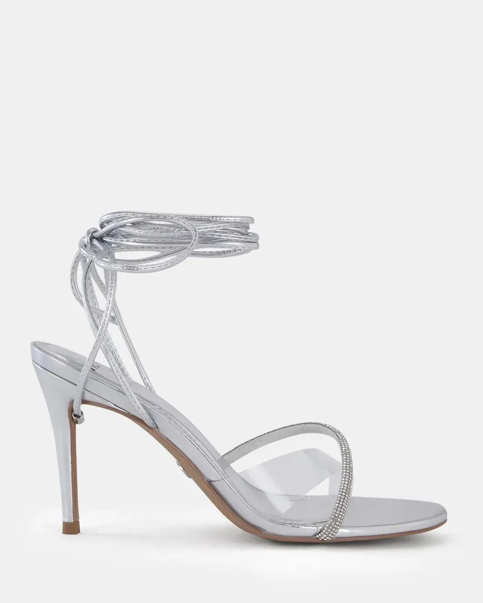 Women Stilettos NOVO Shoes ZOLLY SILVER Stilettos