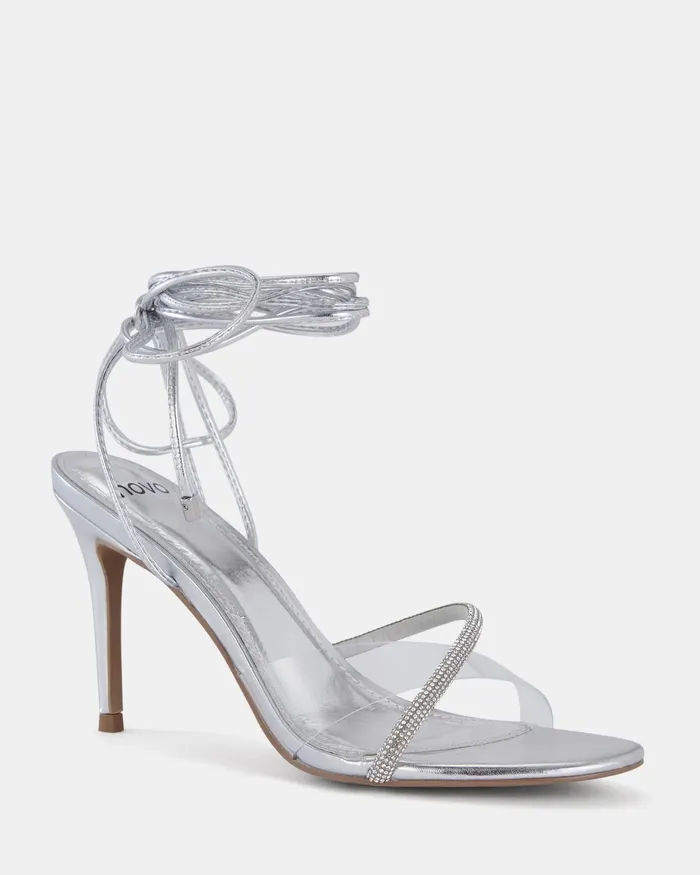 Women Stilettos NOVO Shoes ZOLLY SILVER Stilettos