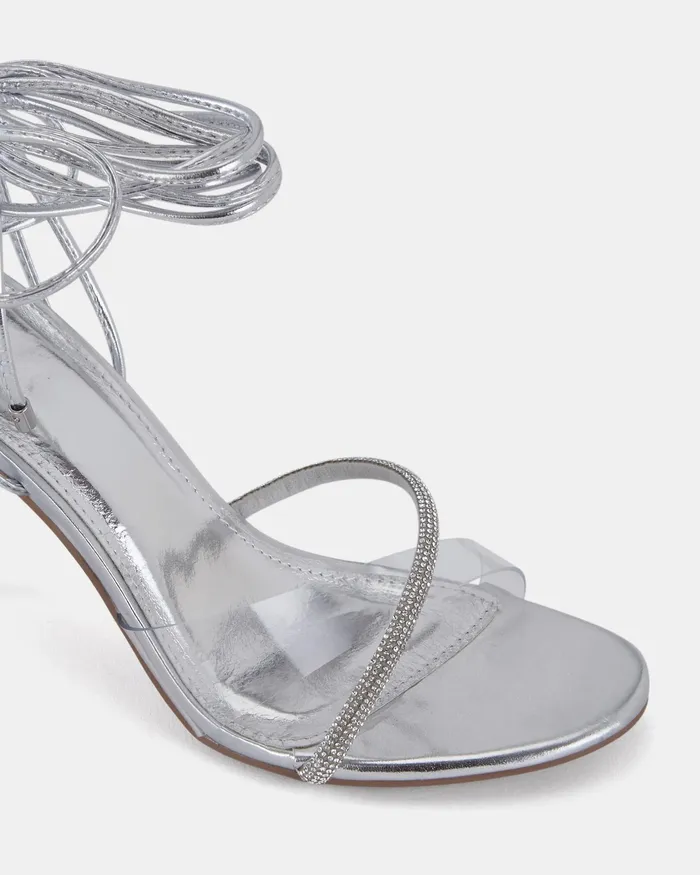 Women Stilettos NOVO Shoes ZOLLY SILVER Stilettos