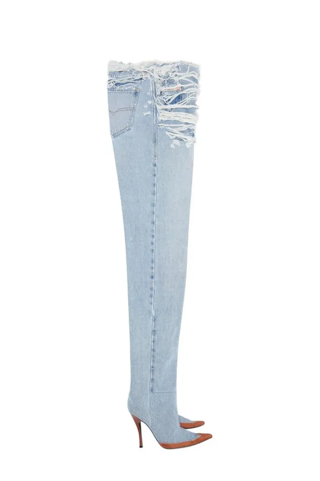 Women Straight Jeans 1956 DTulip 007n7 Medium Blue Diesel Straight Women Straight Jeans 1956 DTulip 007n7 Medium Blue Diesel Straight