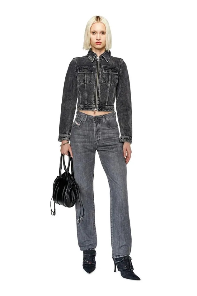 Women Straight Jeans 1956 DTulip 068eu Grey Diesel Straight