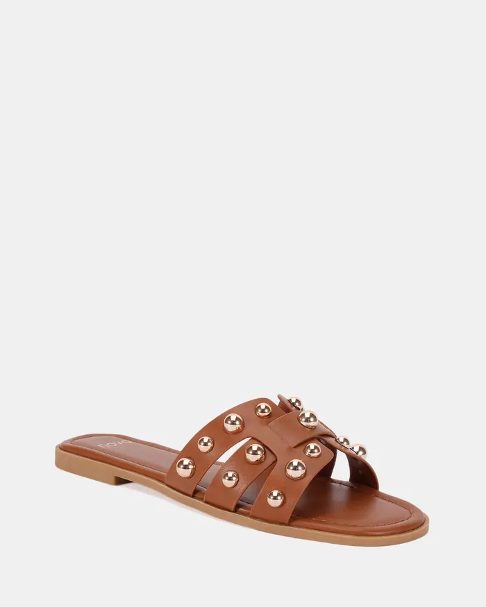 Women SULLIVAN CARAMEL Slides NOVO Shoes