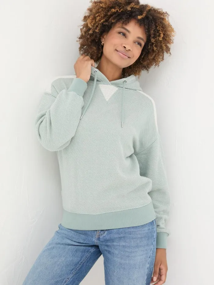 Women Sweatshirts and Hoodies Fat Face Tori Green Haze Lounge Hoodie