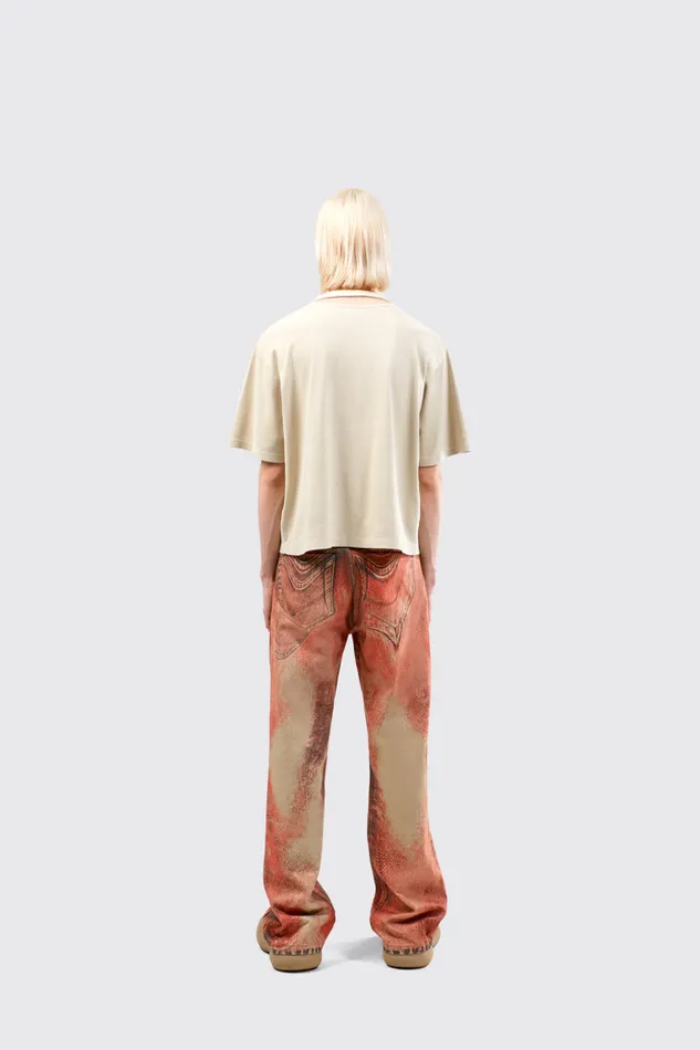 Women TShirt Beige Organic Cotton TShirt Camper Jersey Women TShirt Beige Organic Cotton TShirt Camper Jersey
