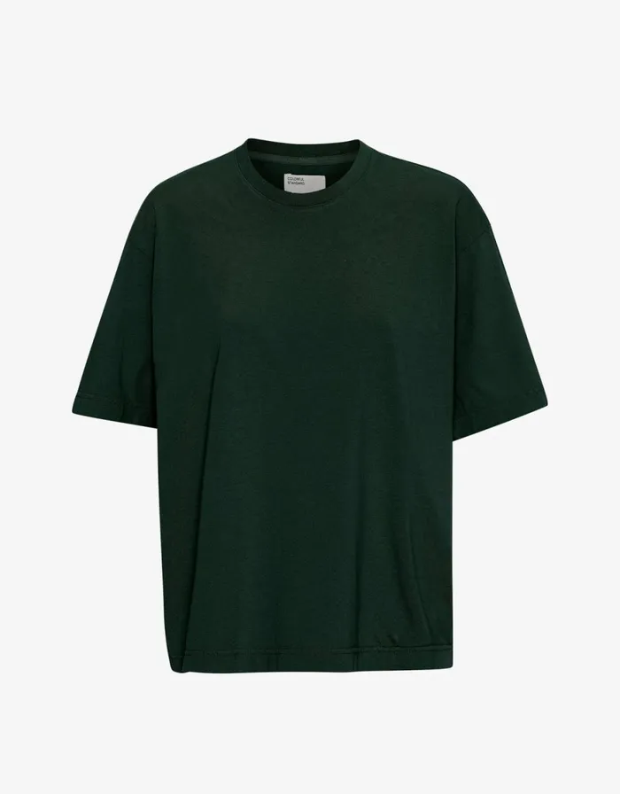 Women TShirts Colorful Standard Oversized Organic TShirt Hunter Green