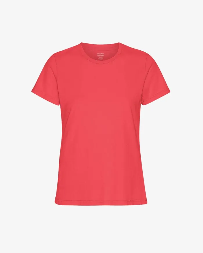 Women TShirts Colorful Standard Women Light Organic Tee Red Tangerine